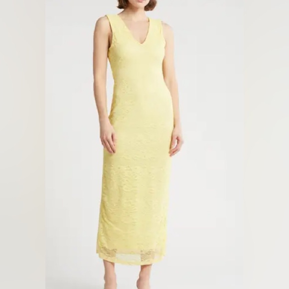 Liora Sleeveless Lace Maxi Dress